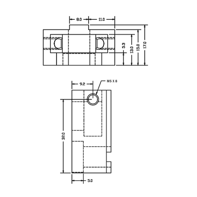 41-410-1SS MODULAR SOLUTIONS GUARD CONNECTIONS FOR REMOVABLE PANELS WITH STAINLESS STEEL HW LOWER UNIT PIVOT